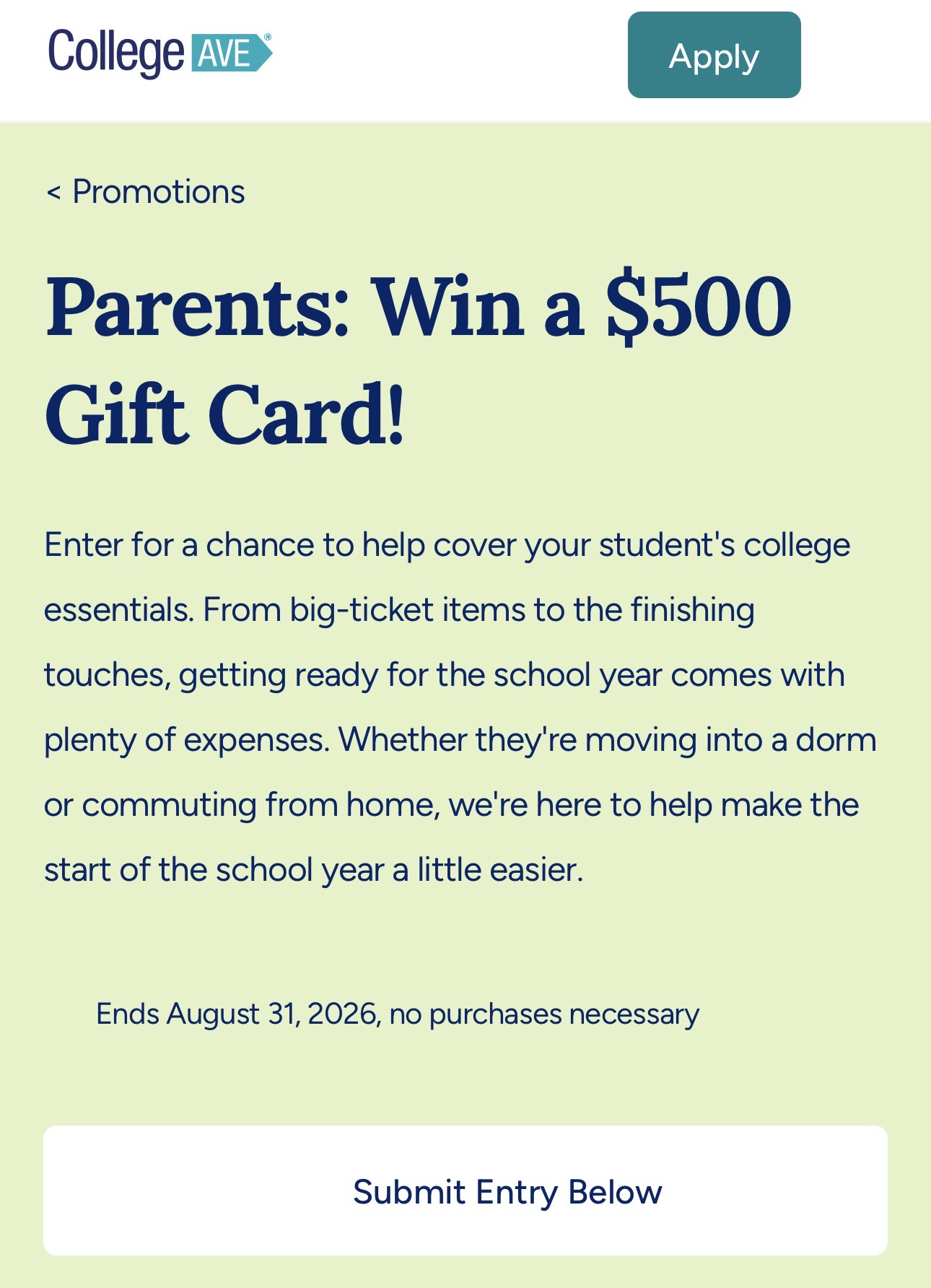 Special Promotions/Contests